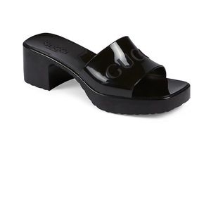 Gucci Women's Rubber Slide Sandals